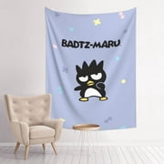 Badtz Maru Wall Tapestry Anime Poster For Bedroom Aesthetics Funny Room Decor Flag Wall Hanging For Teen Girls Men Dorm Living Room 29x37in